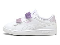 Puma Smash sneaker hvid/lavendel glimmer